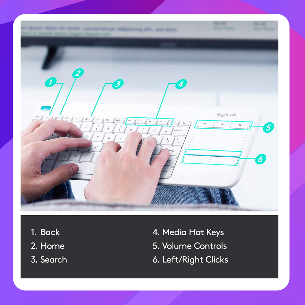 K400 Plus Wireless Touch Keyboard