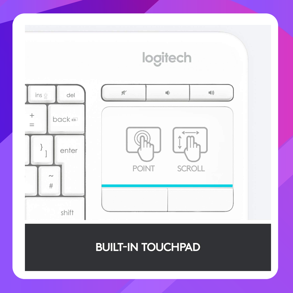 K400 Plus Wireless Touch Keyboard