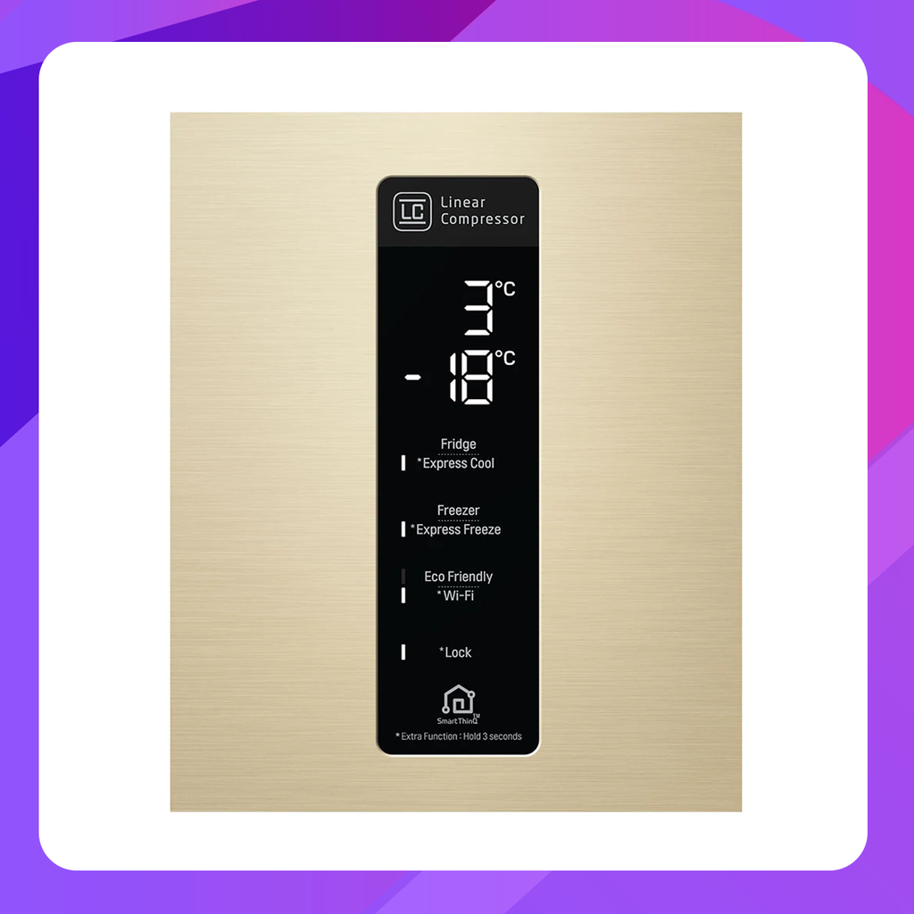 LG 451L Bottom Freezer Refrigerators with Inverter Linear Compressor in Gold