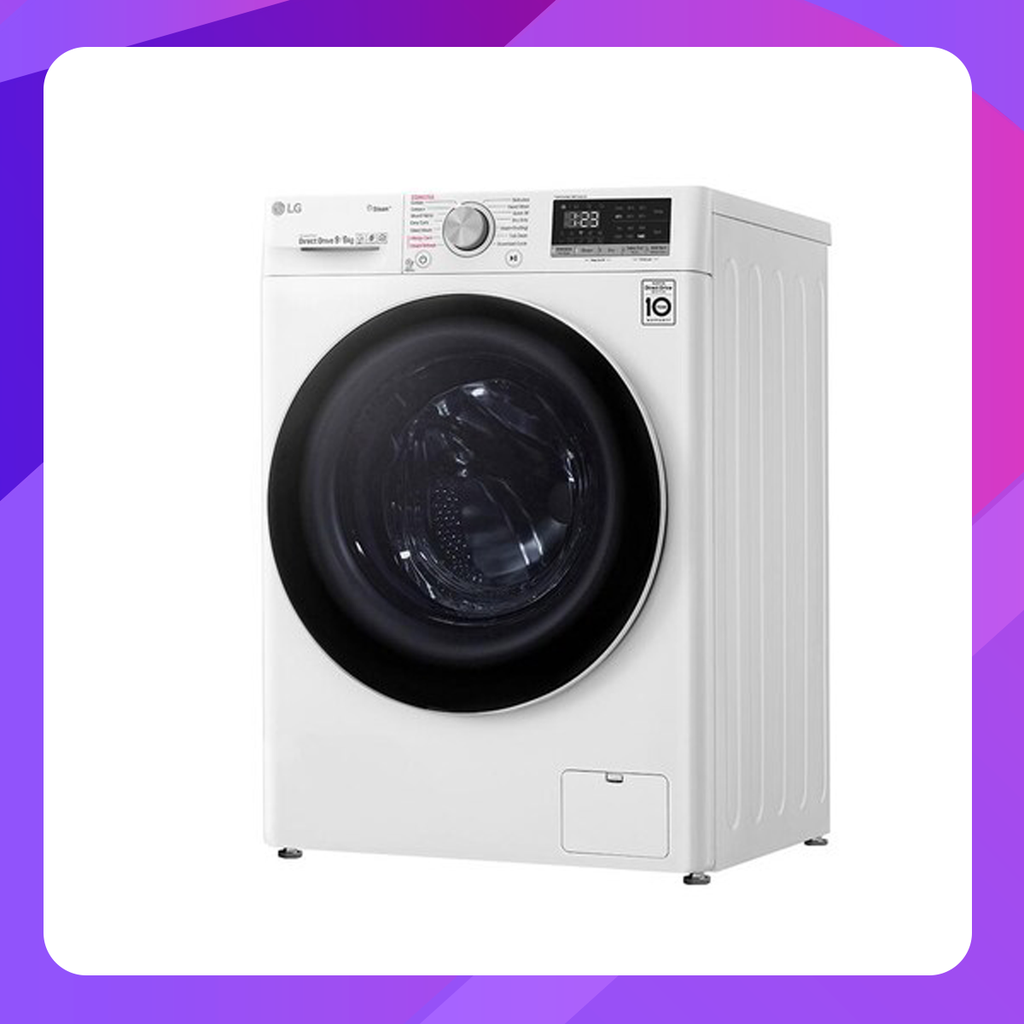 LG Front-loading washing machine, washing capacity 9 kg / drying 6 kg, with Smart WI-FI control, controlled via smartphone