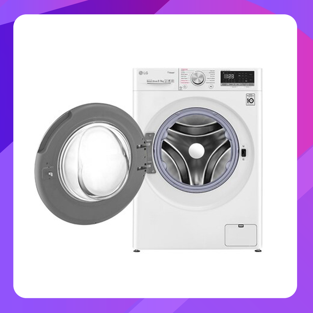 LG Front-loading washing machine, washing capacity 9 kg / drying 6 kg, with Smart WI-FI control, controlled via smartphone
