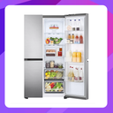 LG Net 655L Side-by-Side Platinum in Silver Finish Fridge