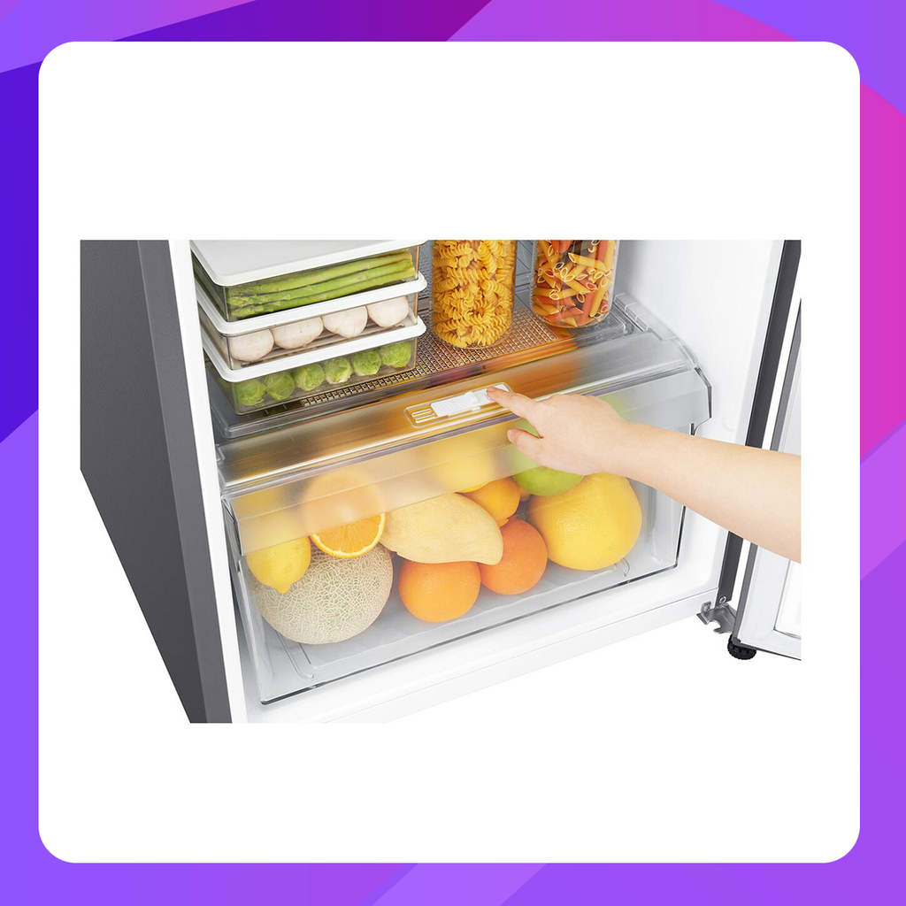 LG Nett 187L Top Freezer with Multi Air Flow & Smart Inverter Compressor, Dark Graphite Steel 