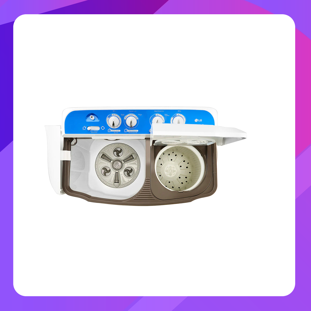 LG Washing machine 2 tubs, model TT08NOMG, Roller Jet system, washing 8 kg. 