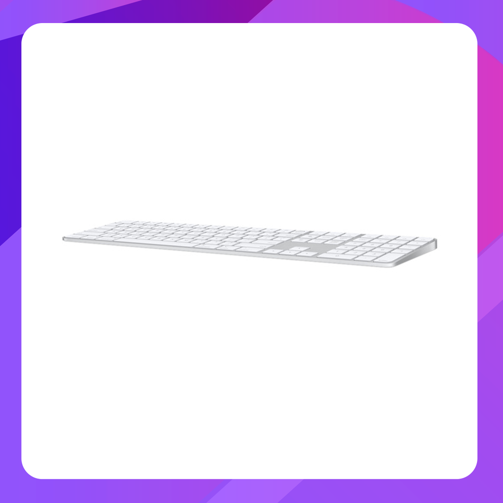 Magic Keyboard with Touch ID and Numeric Keypad for Mac models with Apple  silicon - US English - White Keys