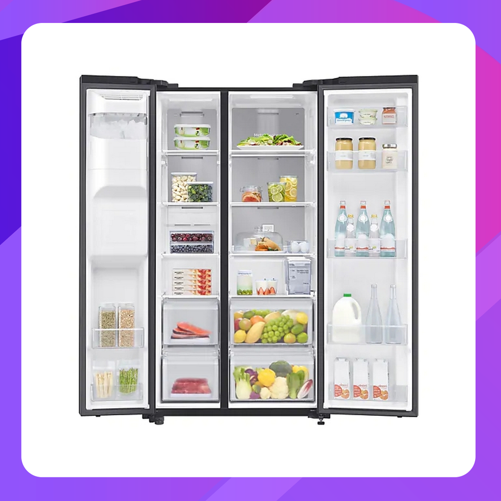 Samsung Side by Side 2-Door, Digital Inverter Refrigerator with Dispenser (635L) RS64R5131B4/ST