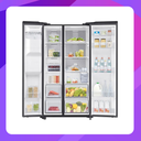 Samsung Side by Side 2-Door, Digital Inverter Refrigerator with Dispenser (635L) RS64R5131B4/ST
