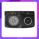 Samsung 16 kg twin tub washing machine with Power Storm washing dishes and Air Turbo spinning 