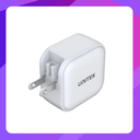 TRAVEL TRI GaN 3 Ports 66W Charger with USB PD and QC 3.0 in White (Travel Charger)