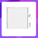 Nippon Tab Tensioned Motorized Wall Mount Projector Screen 120" x 120"