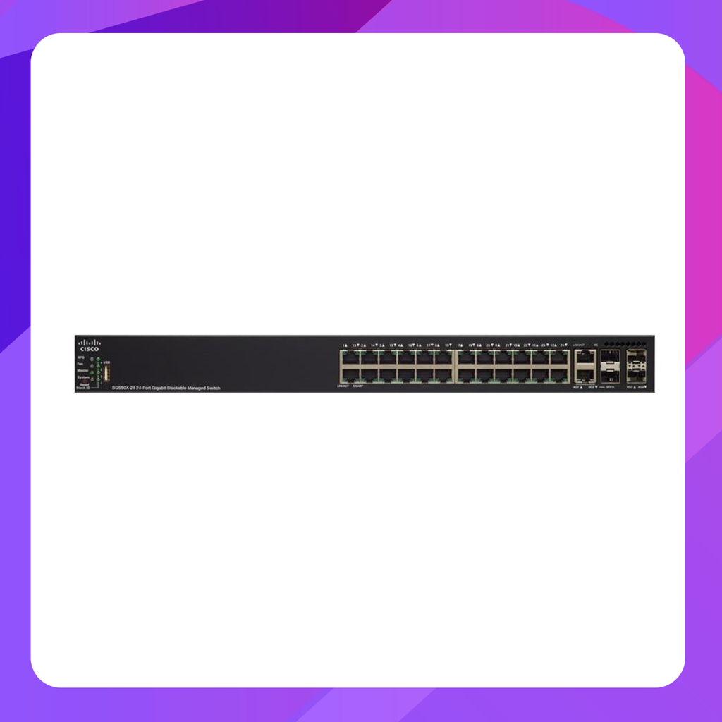 Cisco SG550X-24-K9-UK 24-Port Gigabit Stackable Switch