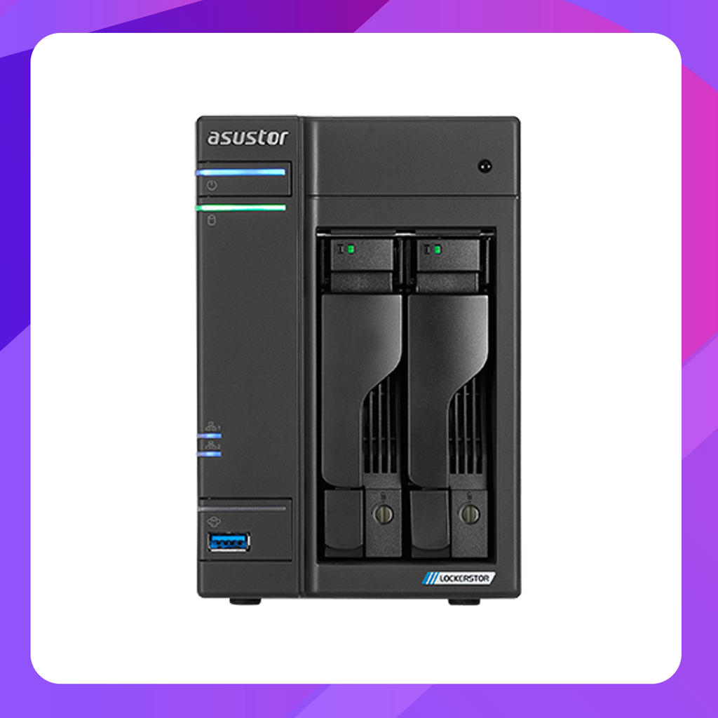 LOCKERSTOR 2 (AS6602T) 2 Bay NAS