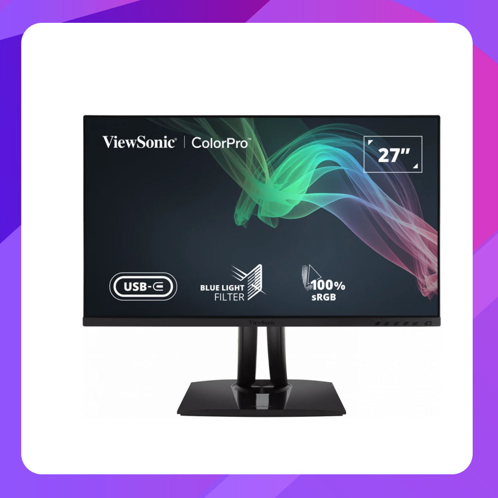 Viewsonic 27" 4K UHD Pantone Validated 100% sRGB & Factory Pre-Calibrated Monitor with 60W USB-C