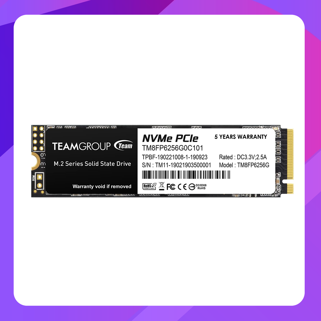 Team MP33 M.2 PCI-e Gen3.0 x4 with NVMe 1.3 -M key 2280