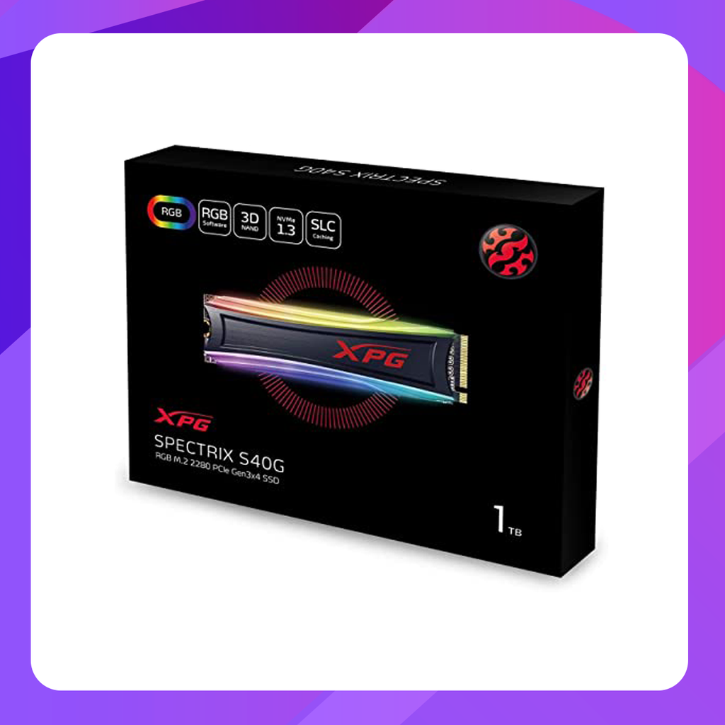 ADATA SPECTRIX S40G RGB PCIe M.2 2280 SSD 1TB