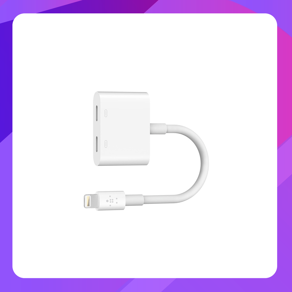 Belkin Lightning Charging Adapter (Lightning Audio + Charge)