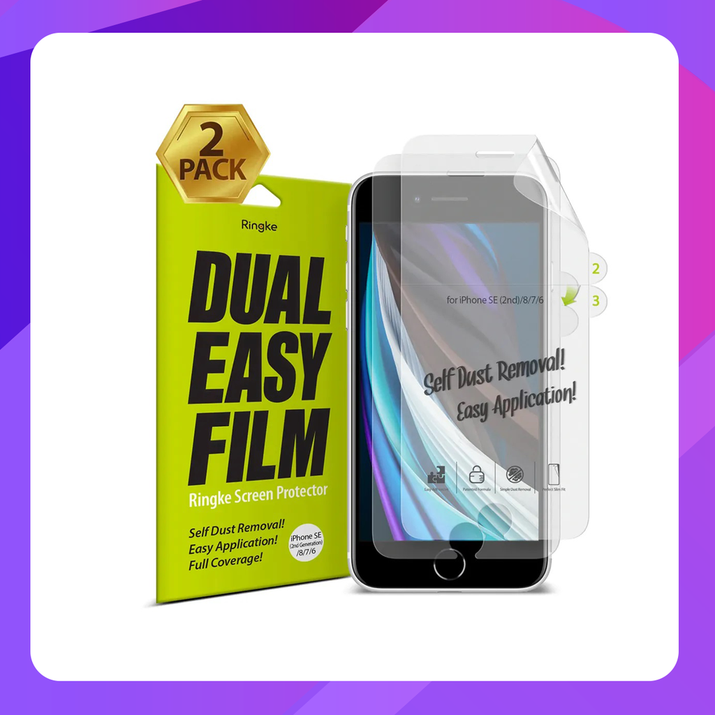 Ringke Dual Easy Film Screen Protector for iPhone SE 2020/2022