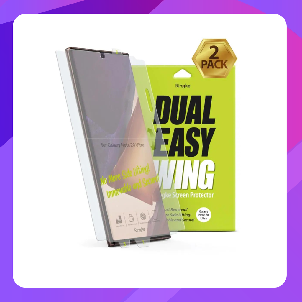 Ringke Dual Easy Wing Film Screen Protector for Samsung Galaxy Note 20 Ultra