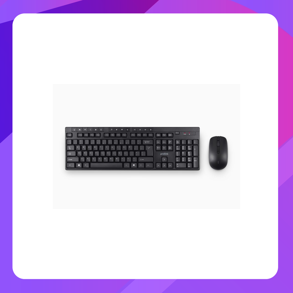 Prolink PCWM7005 Wireless Multimedia Desktop Keyboard and Mouse Combo