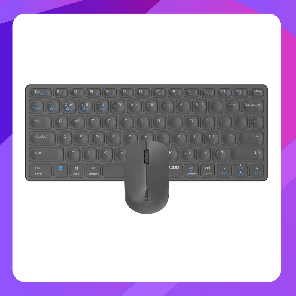 Rapoo 9600M Multi-mode Wireless Keyboard and Mouse Combo