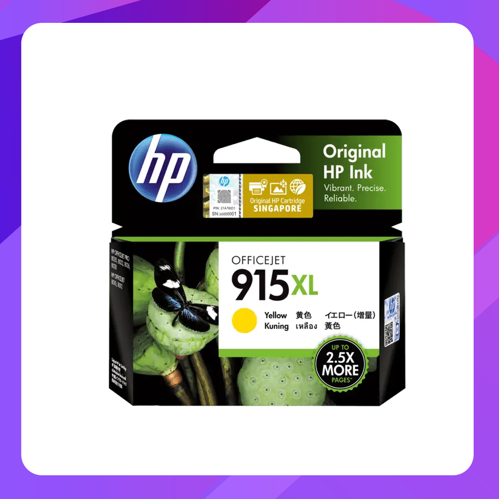 HP 915XL Yellow Original Ink Cartridge (~825 pages)