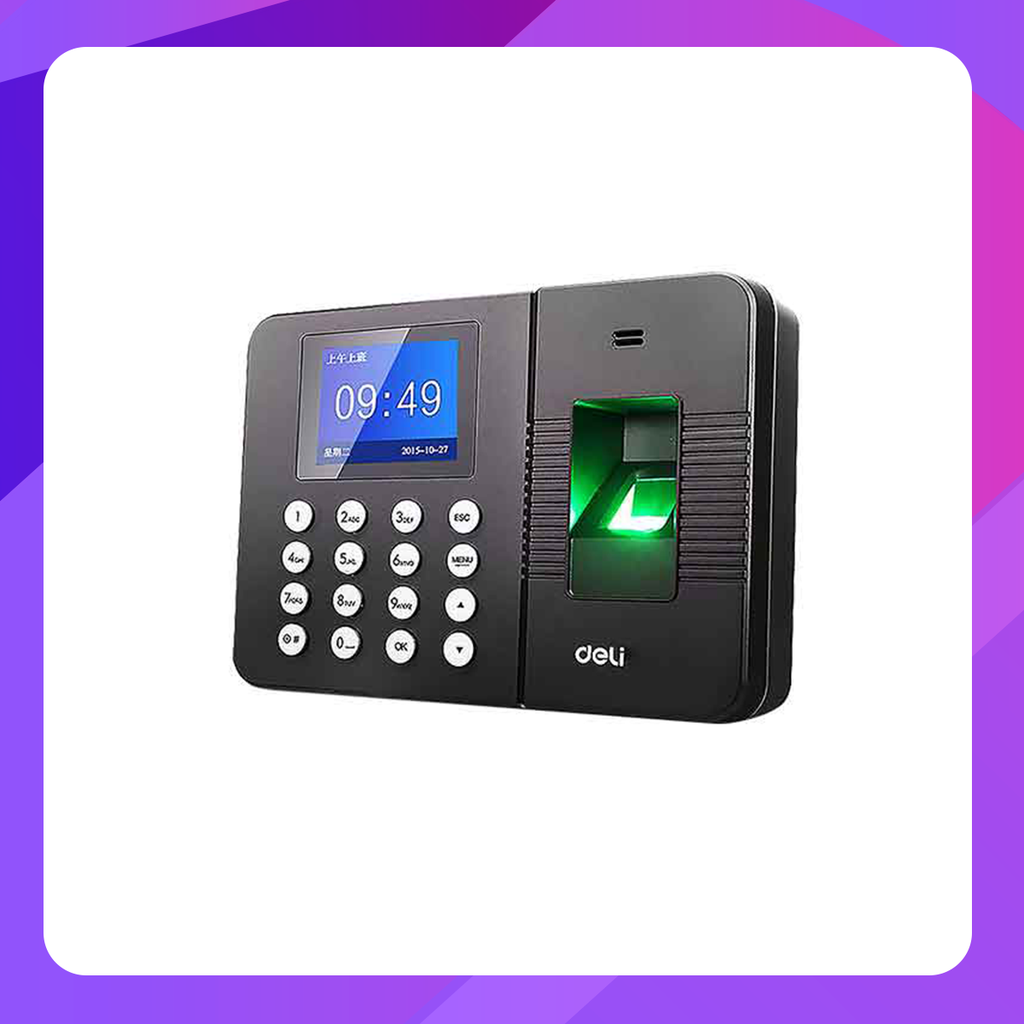 Deli E-3960 Fingerprint Time Attendance Machine