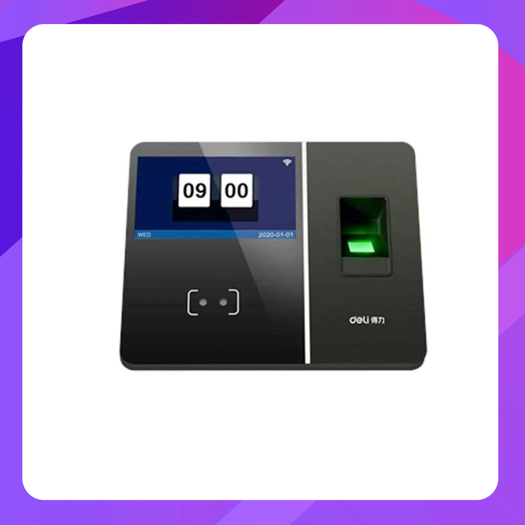 Deli E-13750 Fingerprint & Face Time Attendance Machine