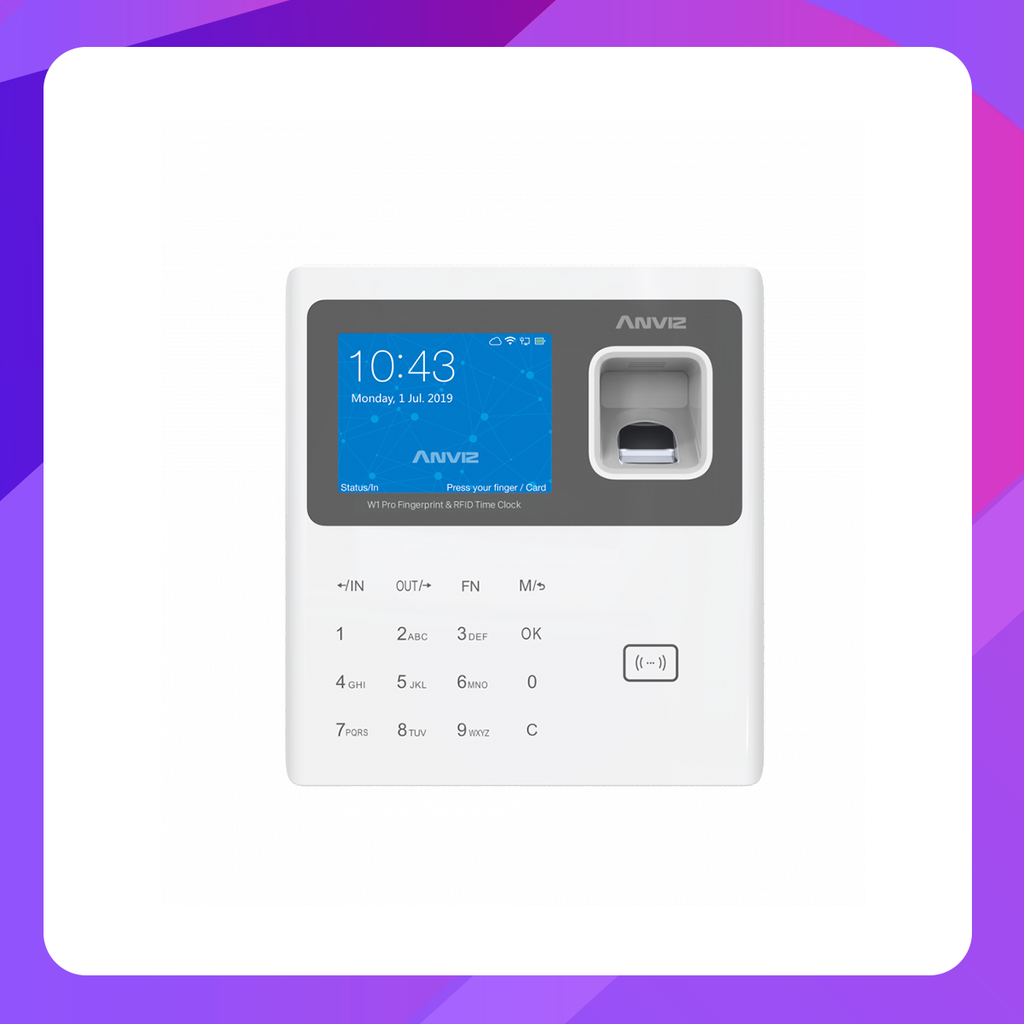 Anviz W1 Pro Fingerprint Time Attendance Machine (Cloud-based)