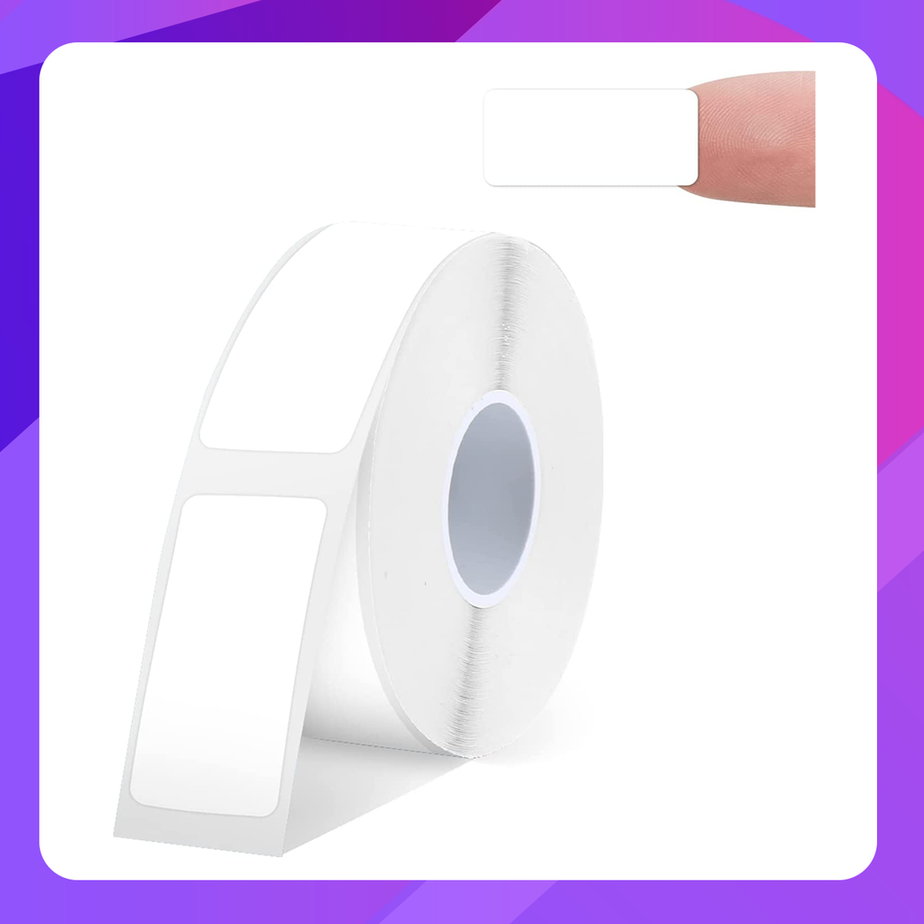 Label Paper (White Die Cut Label AAE12mm*22mm)