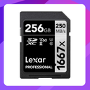 Lexar 256GB Professional 1667x UHS-II SDXC Memory Card