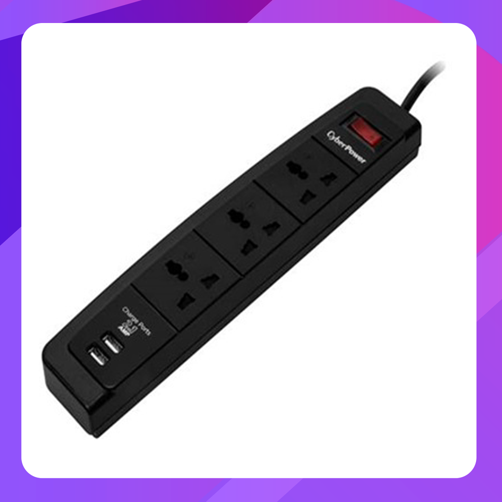 CyberPower Socket Surge Protector (P0330SUA0-UN)