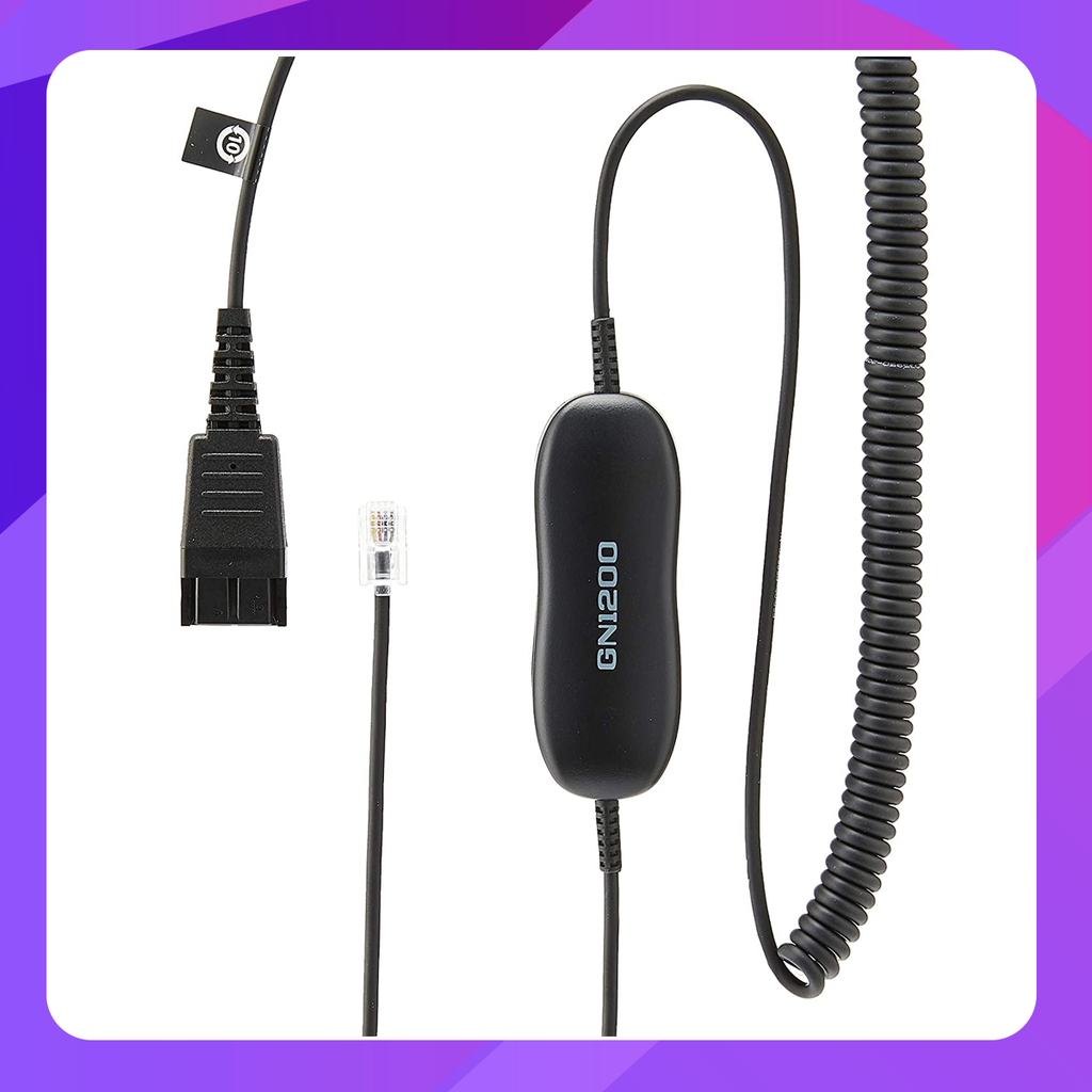 GN 1200 CC - 2m Coiled QD to Mod Plug