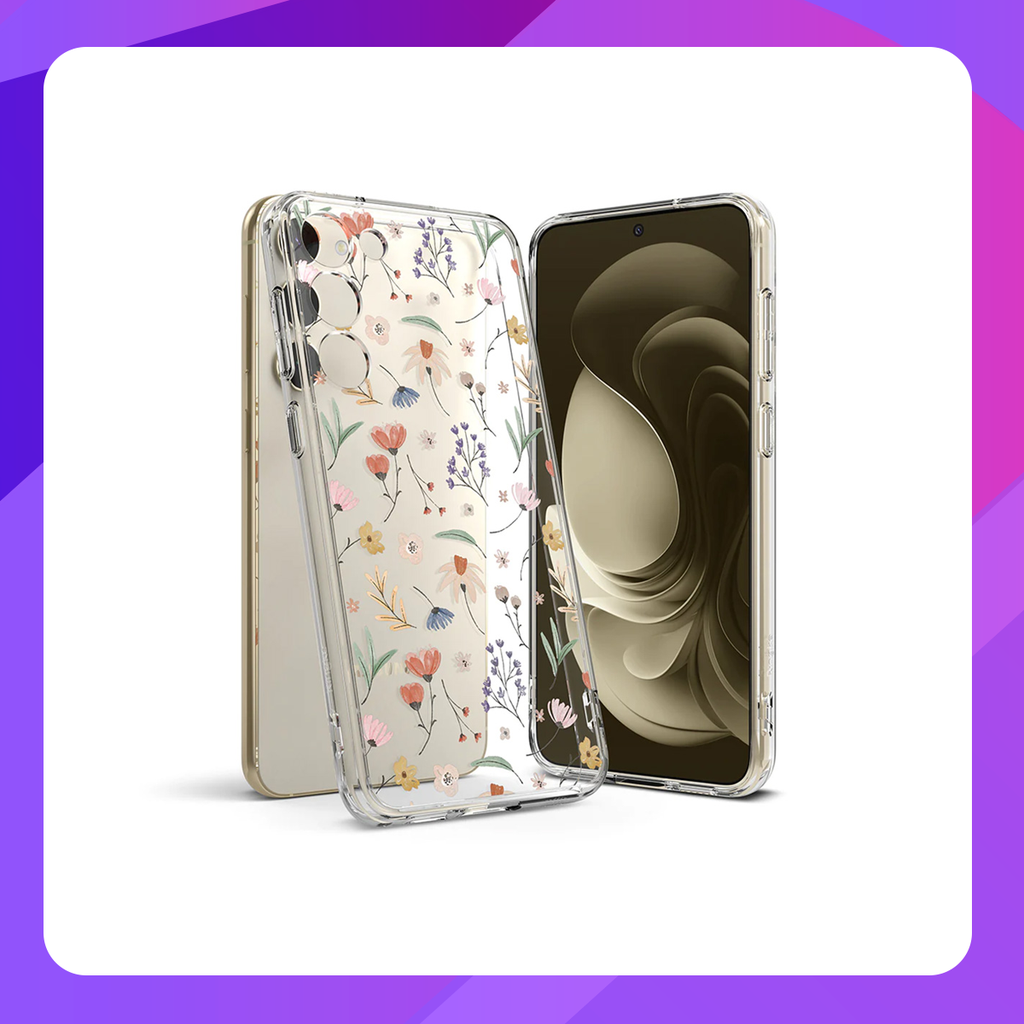 Ringke Fusion Design Case for Samsung Galaxy S23 (Dry Flower)