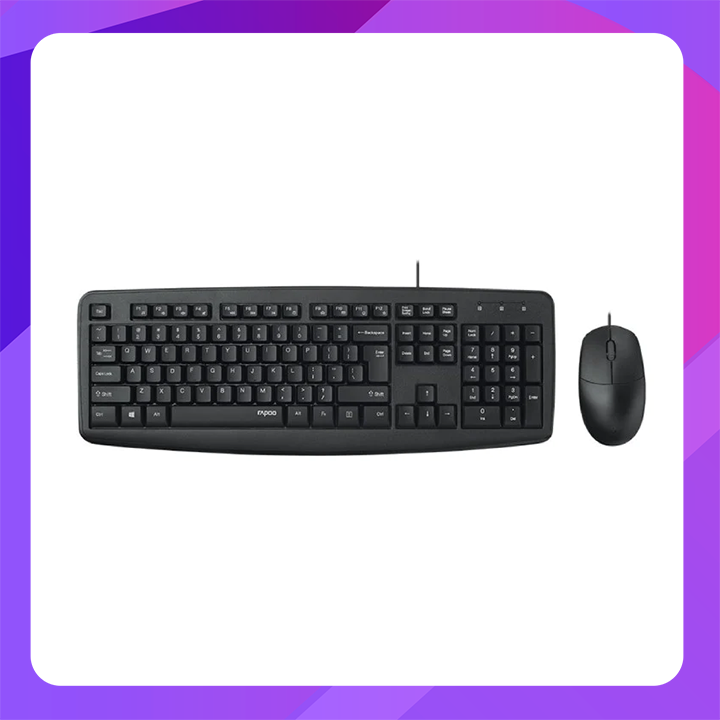 Rapoo NX1600 Wired Optical Keyboard & Mouse Combo