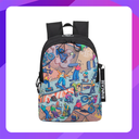 RIVACASE 5420 Agora black Urban Print backpack "Skaters", 12L / 12