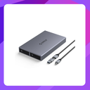 ORICO CM2C3-2SN-GY-BP Dual-bay M.2 NVME + SATA SSD Enclosure