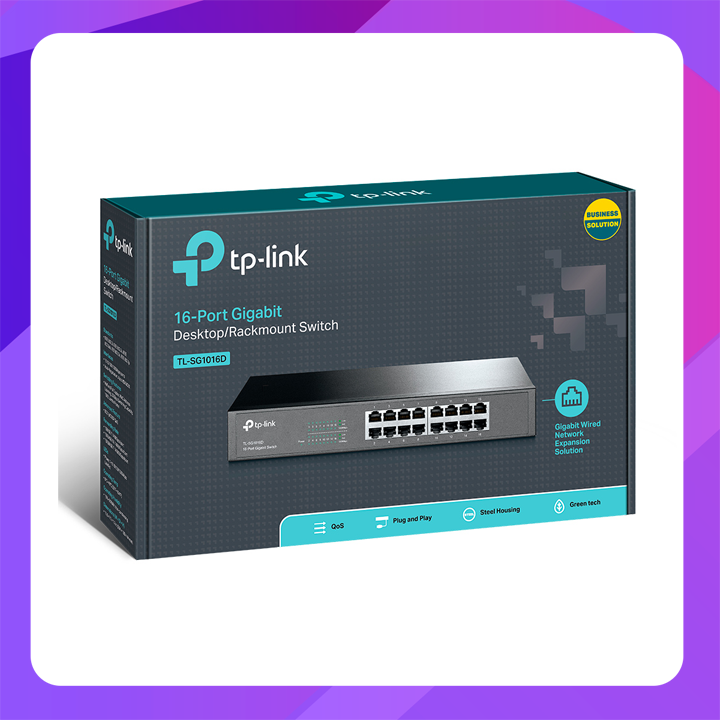 16-Port Gigabit Desktop/Rackmount Switch