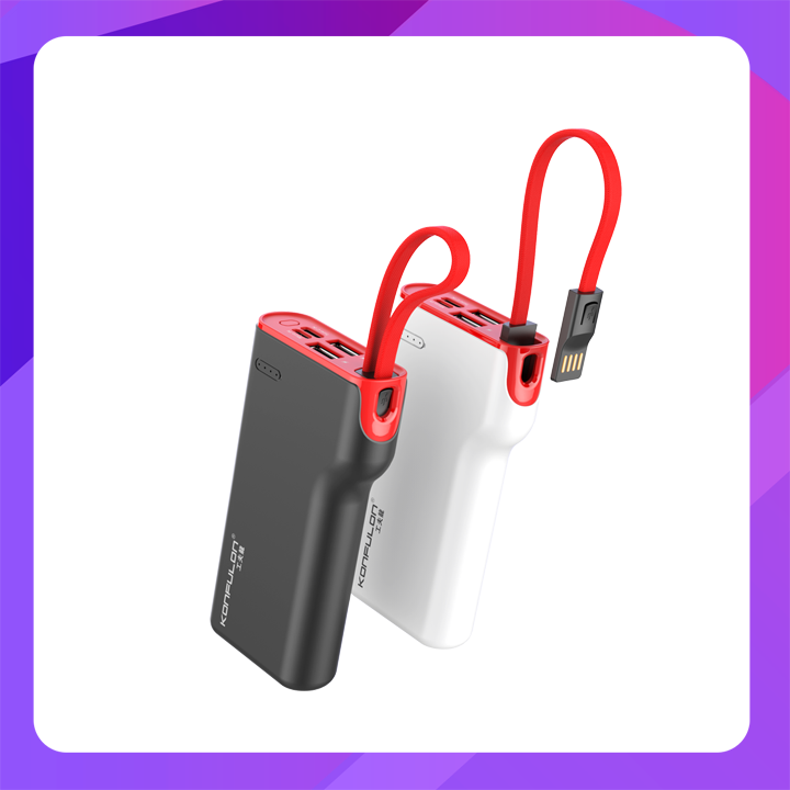 Konfulon A-11 (10000mAh Built-in Cable Power Bank)