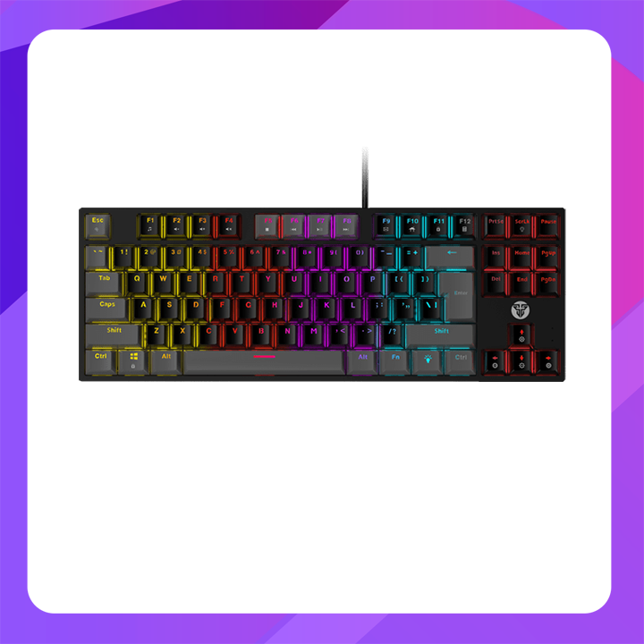 Fantech MK876 Mechanical Gaming Keyboard Black & Grey Mixed