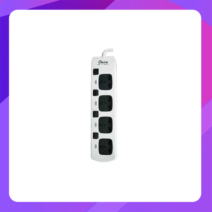 Crome 4 x Surge Protector Universal Sockets Individual Switch(3m)