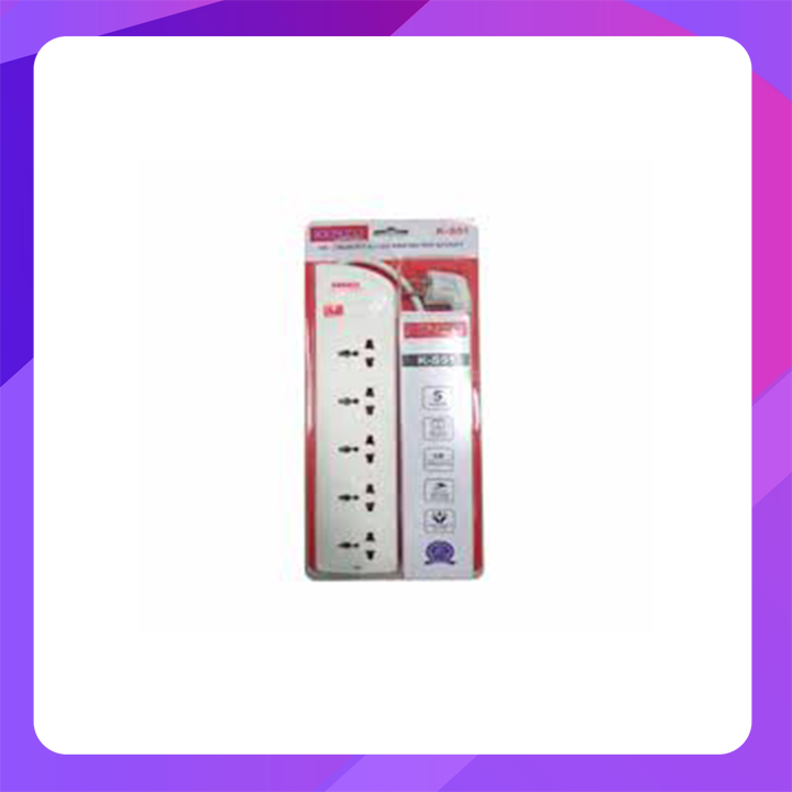 Crome 5 x Universal Sockets  1 x On/Off Switch (5m)