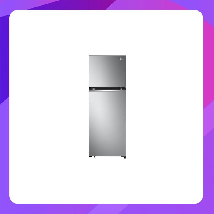 LG Top Freezer Fridge in Platinum Silver3 Steel(263L)