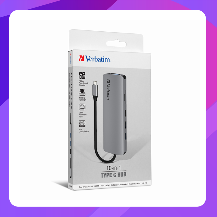 Verbatim 10 in 1 Type-C Hub
