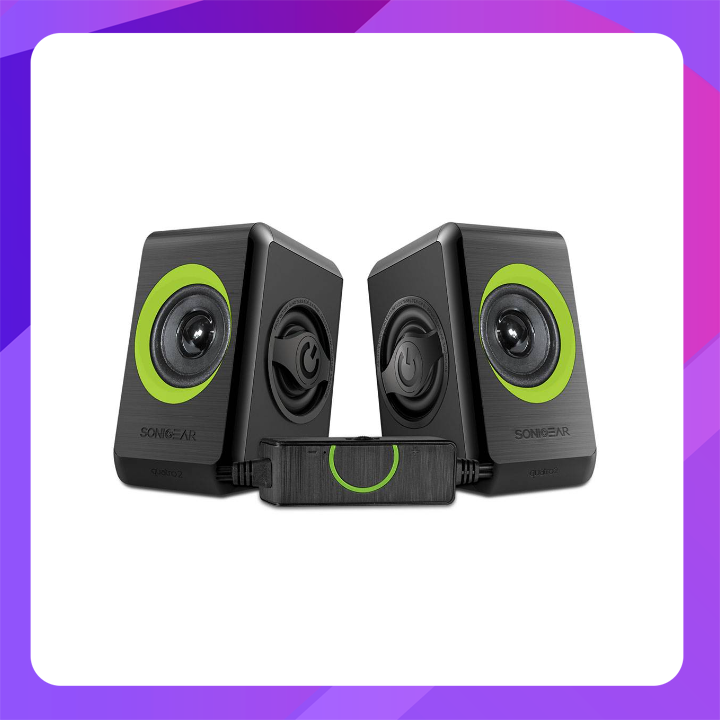 SONICGEAR QUATRO 2 B.Lime Green 2.0 Desktop Speakers
