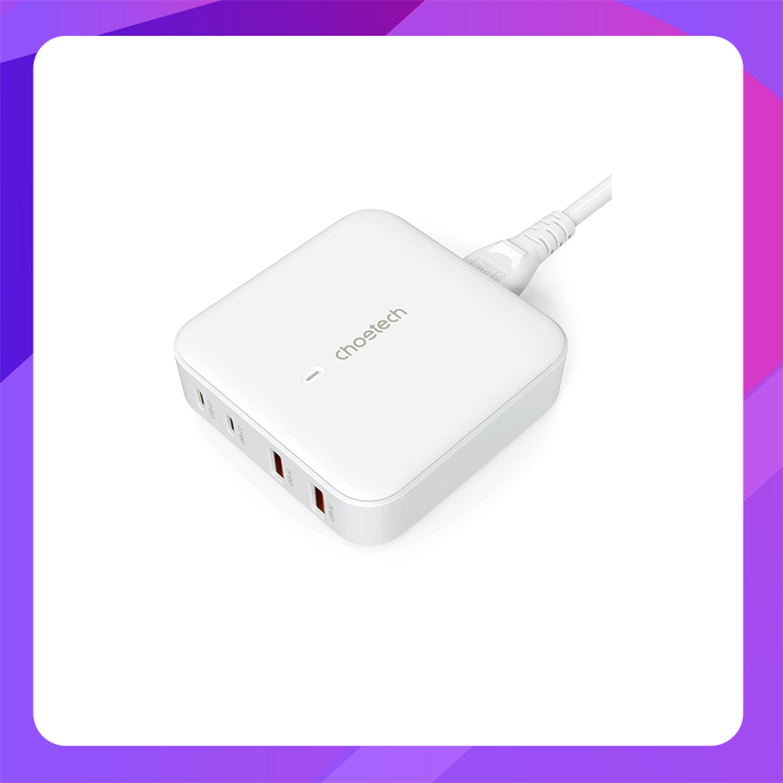 Choetech GaN 100W 4-Port Desk Charger PD8008 (White)
