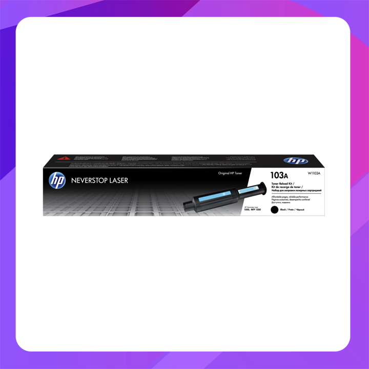 HP 103A Black Original Neverstop Laser Toner Reload Kit (Yield ~2500 pages)