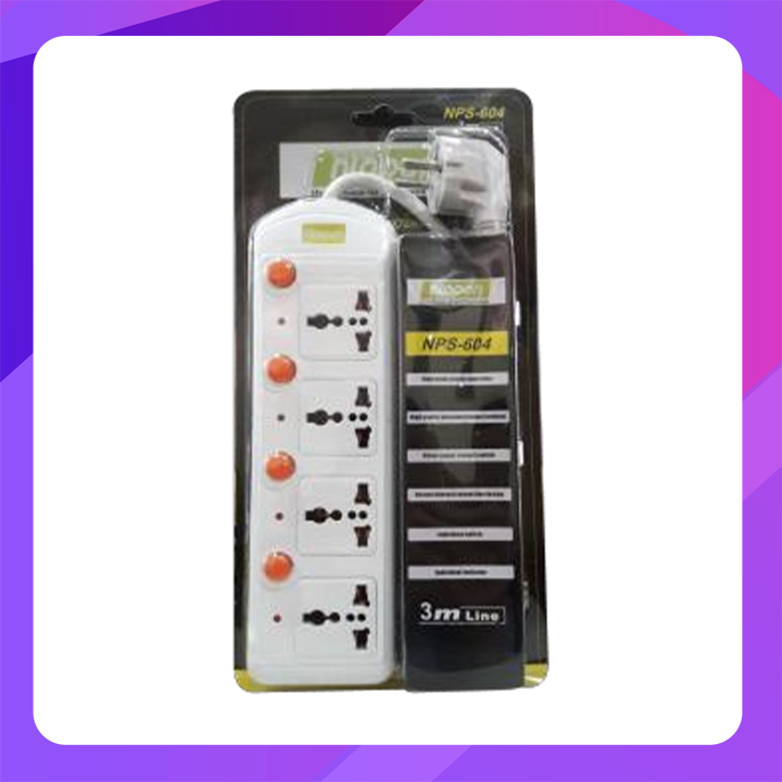 Nippon 4 sockets 4 switch