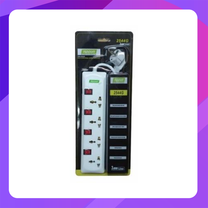 Nippon 4 sockets 4 switch