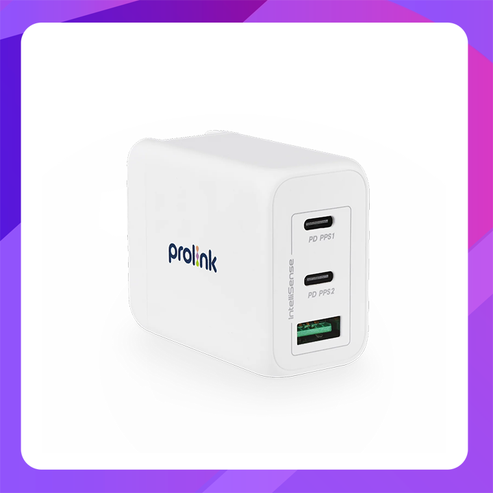 Prolink 3-port GaN PD Charger IntelliSense ( PTC36501)