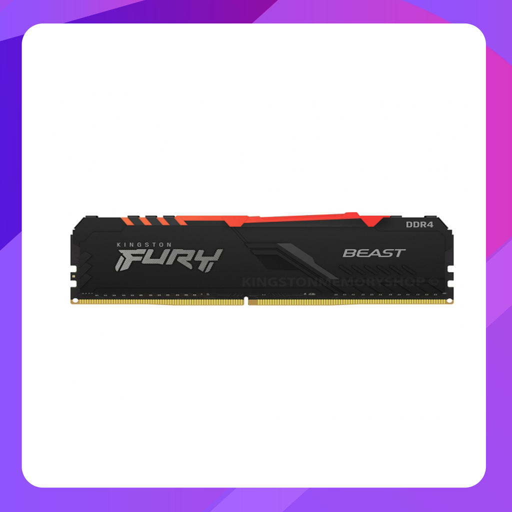 Kingston Fury Beast RGB 8GB DDR4 3600 Desktop RAM
